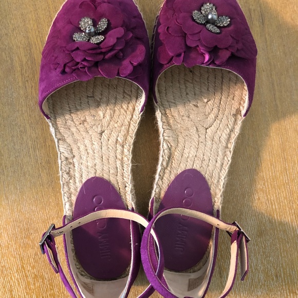 Jimmy Choo (38.5) Espadrilles w Swarovski Crystals - Picture 2 of 5